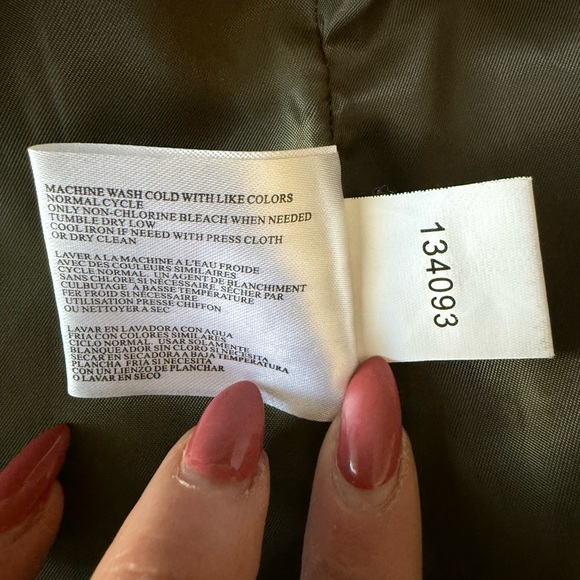 Michael Kors Green Lightweight Anorak Rain Jacket Hood w/Drawstrings Size: Med - Picture 6 of 16